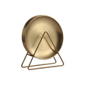 4pcs of 14/17/20cm Wedding Gold Plated Serving Dishes Hotel Supplies Bbq Charger Dishes Plates Set With Stand for Restaurant