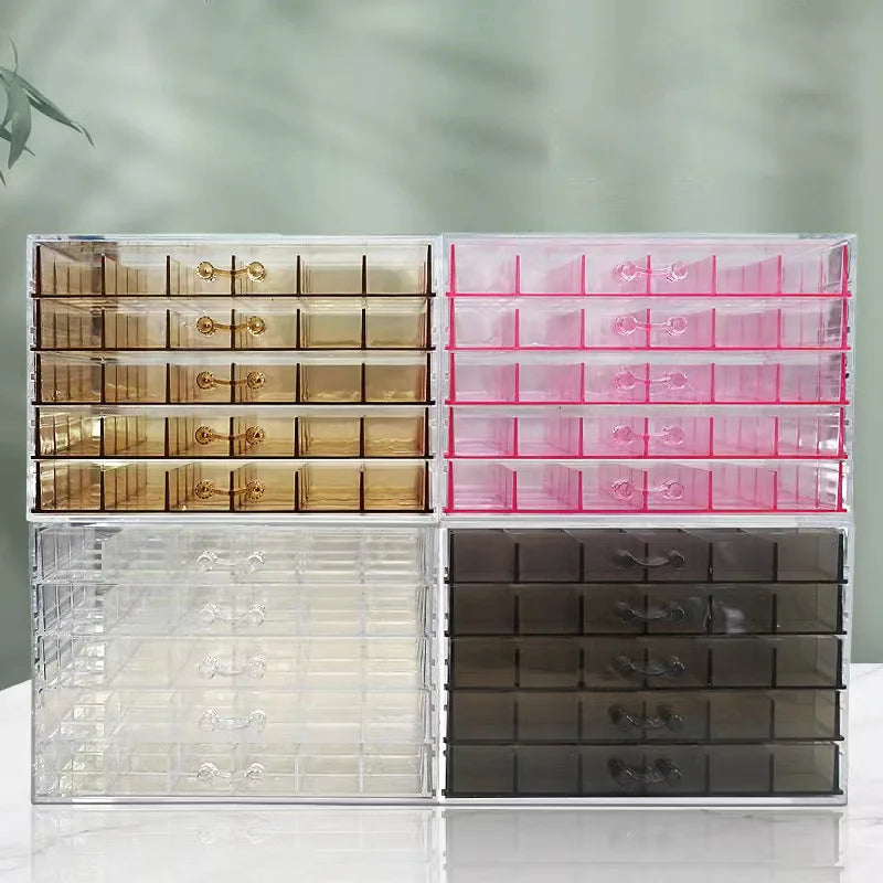 Nail Accessory Storage Box 5-layer Accessory Box 120 Grid Diamond Jewelry Storage Box Other Nail Supplies