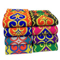 10cm Red Blue Green Black Yellow Purple Lace Trims Decorative Polyester Jacquard Webbing Lace Costume Belt Dress Ethnic Ribbon