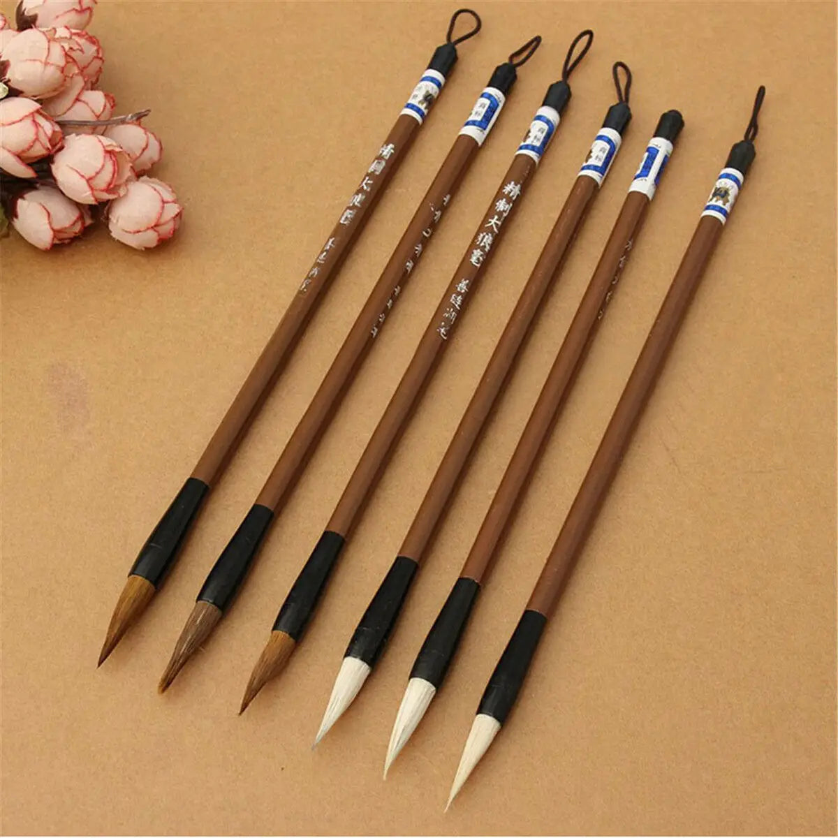 Chinese Japanese Water Ink Painting Writing Calligraphy Wool Brush Pen Set Art Tool Supplies