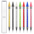 1pcs Dual-Head Crystal Wax Pencil Double Use Gem Rhinestone Picker/Dotter for Nail & Jewelry Tools