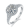 Factory Direct 2ct Lab Diamond Engagement Ring 925 Sterling Silver halo Gra Certified Moissanite Jewelry