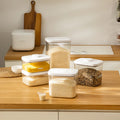 ANYA Custom Food Storage Container Portable Cereal Storage Boxes Pop up Airtight Plastic Flour Rice Dispenser Kitchen Storage