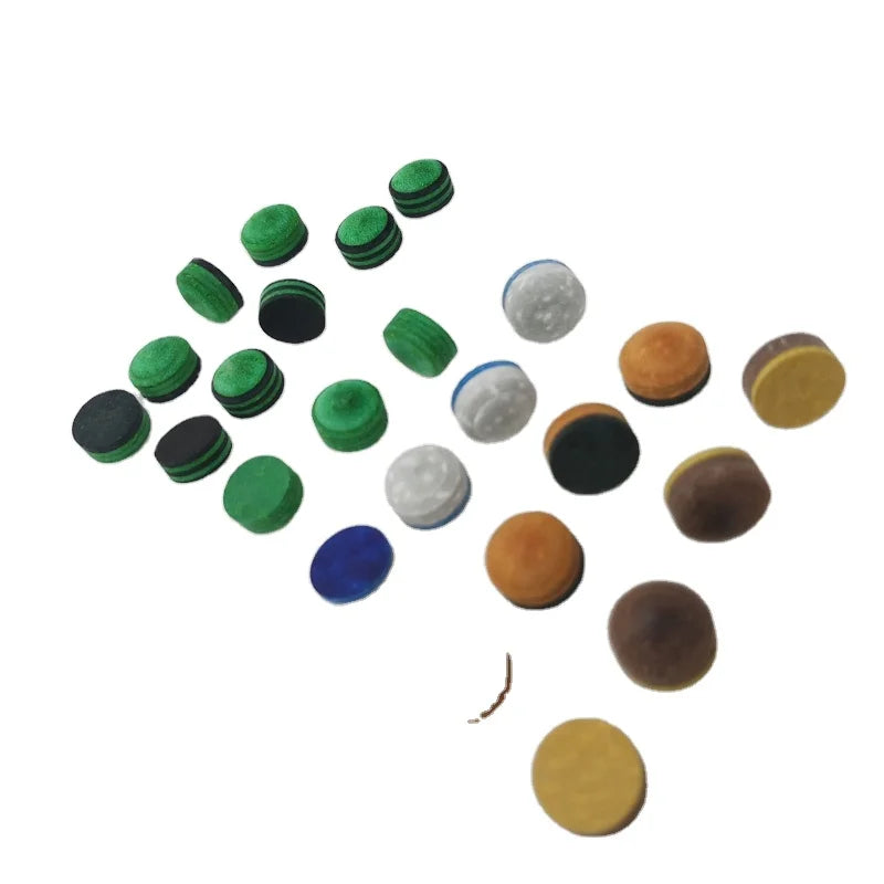 Xmlivet Colorful Radian 9mm/10mm/11mm Snooker Cue Tips Wholesale Multi-layer Professional Pool Cue Tips Billiard Accessories