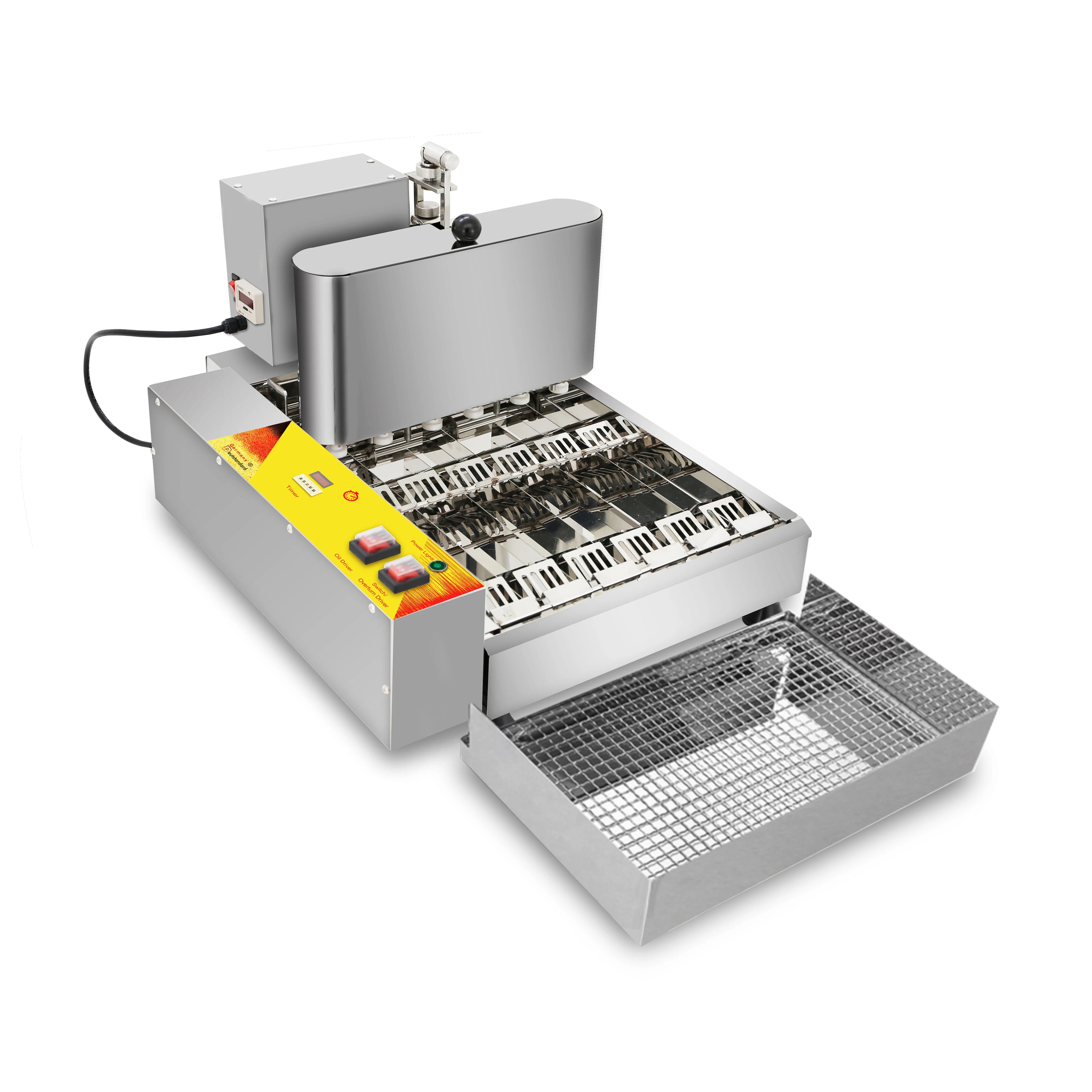 Snack Machines Donut Frying Machine/mini Donut Maker 6 Rows Doughut Making Machine with CE