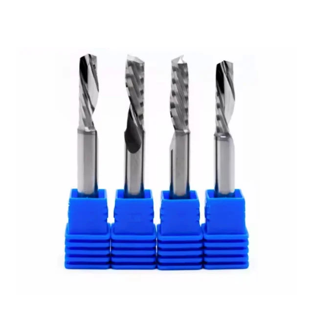 CHENGZHEN HRC55 Single Flute Down Cut End Mill - High Precision â‰¤0.005mm Carbide Router Bit RoHS Certified