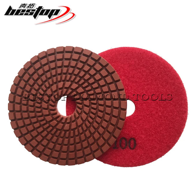 D100mm Diamond Resin Granite Stone Polishing Tool Custom OEM Support