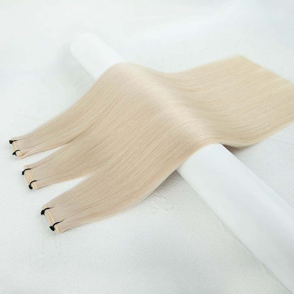 LeShine New Design Cuticle Aligned Russian Thin Invisible Genius Weft Hair Extensions