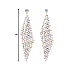 Hot Selling Tassel Micro Rhinestone Earrings Wholesale Personality Flash Diamond Claw Chain Fashion Earrings Jewelry