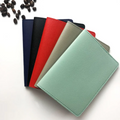 New Solid Color Simple PU Leather Passport Holder Women Men ID Card Case Portable Travel Passport Cover