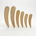 Wholesale Sustainable Wooden Mask Scraper Skin Care Cream Applicator Spoon Custom Logo Beauty Tools Bamboo Spatula