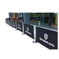 Custom Cafe Barrier Full Colour Digital Printing Dye-sublimation Portable PVC Mesh Fabrics Canvas Outdoor Movable Polyester