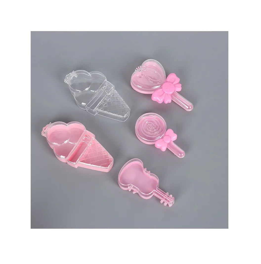Pink Cartoon Children Candy Box Candy Plastic Storage Box DIY Crystal Bead Toy Plastic Box