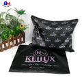Custom Logo Bags Packaging Zipper Hair Bundle Satin Bag Logo Printed Satin Colorful Satin Zip Bags