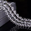 Wholesale Cheap 4/6/8/10/12mm round White Clear Glass Beads Loose for Jewelry Making DIY Bracelets 15''