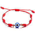 Fashion Jewelry Handmade Adjustable Lucky Red String Turkish Blue Evil Eye Bead Bracelet for Women G958