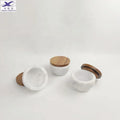 Natural Stone White Marble Salt Cellar with Lid Pepper Box Sugar Keeper Storage Spice Pot Jar Herb Container Salt Pepper Shaker