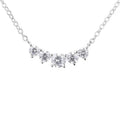 Wholesale Fine Jewelry Popular CLASSIC 925 Sterling Silver Unisex Pendant Necklace with VVS Moissanite Five Stones for Gift