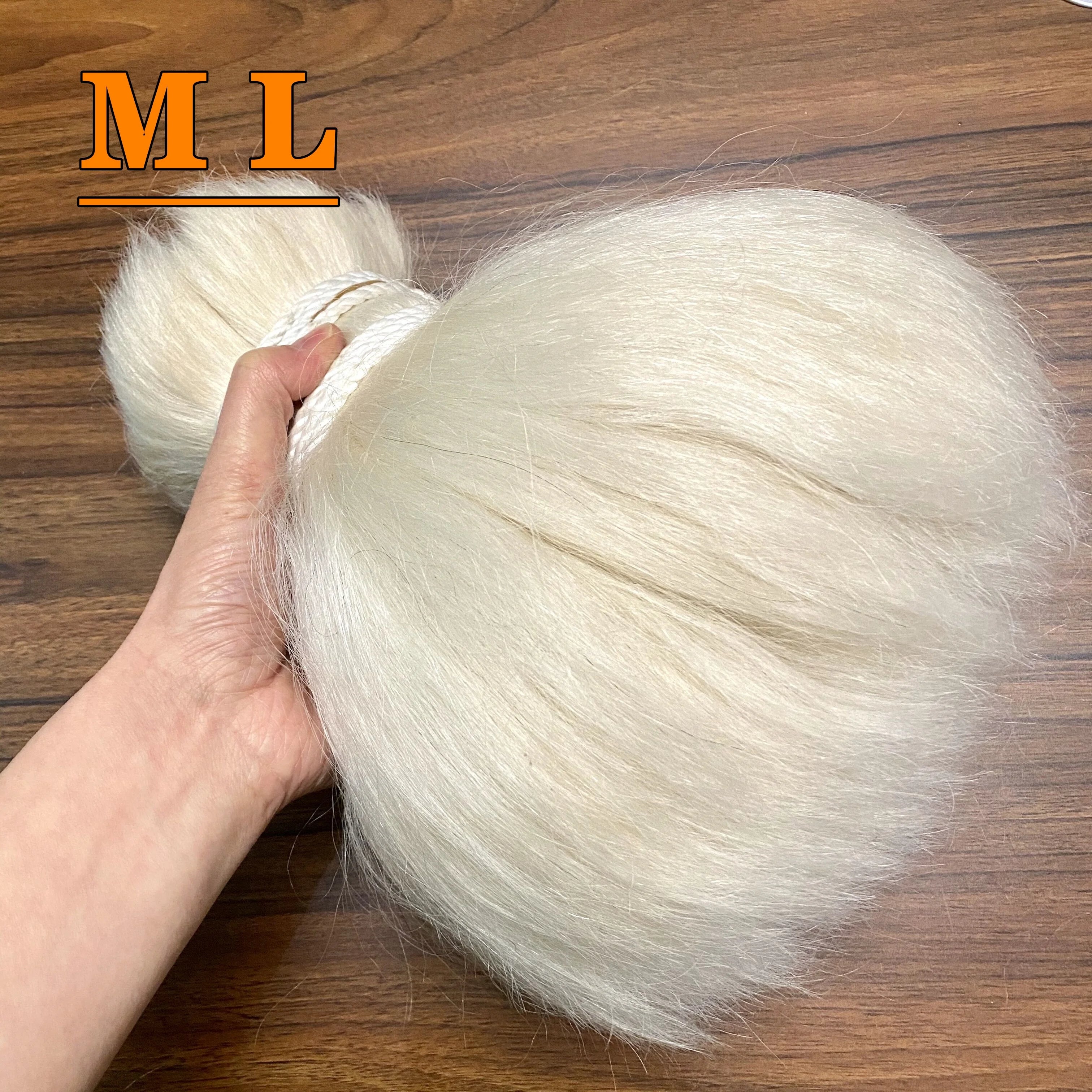 2026 Straight Treatment Yak Body Hair Bundles 100% Yak Belly Hair White Color 10''-12''