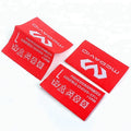 Hot Sale Clothing  Patches Wholesale Custom Brand Center Fold Woven Fabric Labels for T Shirts