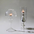 Luxury Crystal Glass Candle Holder in Bat Shape for Religious Ornaments & Christmas Wedding Decorations