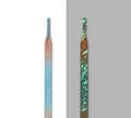 Rewin New Fashion Gradient Tie Dye Printed Shoelaces Shine in the Dark Sneaker Shoelaces