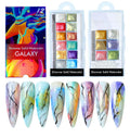 6 Colors Blooming Paints Watercolor for Nails Abstract Nail Art Pigment Magic Solid Pearl Chrome Polish Manicure Glitter