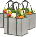 Wuchuang WUCH-36A Heavy Load Reusable Eco-friendly Non-woven Large Handled Compact Laundry Basket Shopping Bag Reinforced Bottom