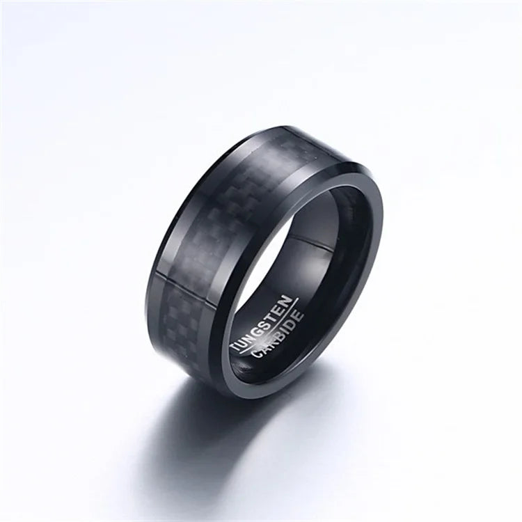 Wholesale Rings Anniversary Gift Minimalist Jewelry Tungsten Steel Blank Finger Rings for Men