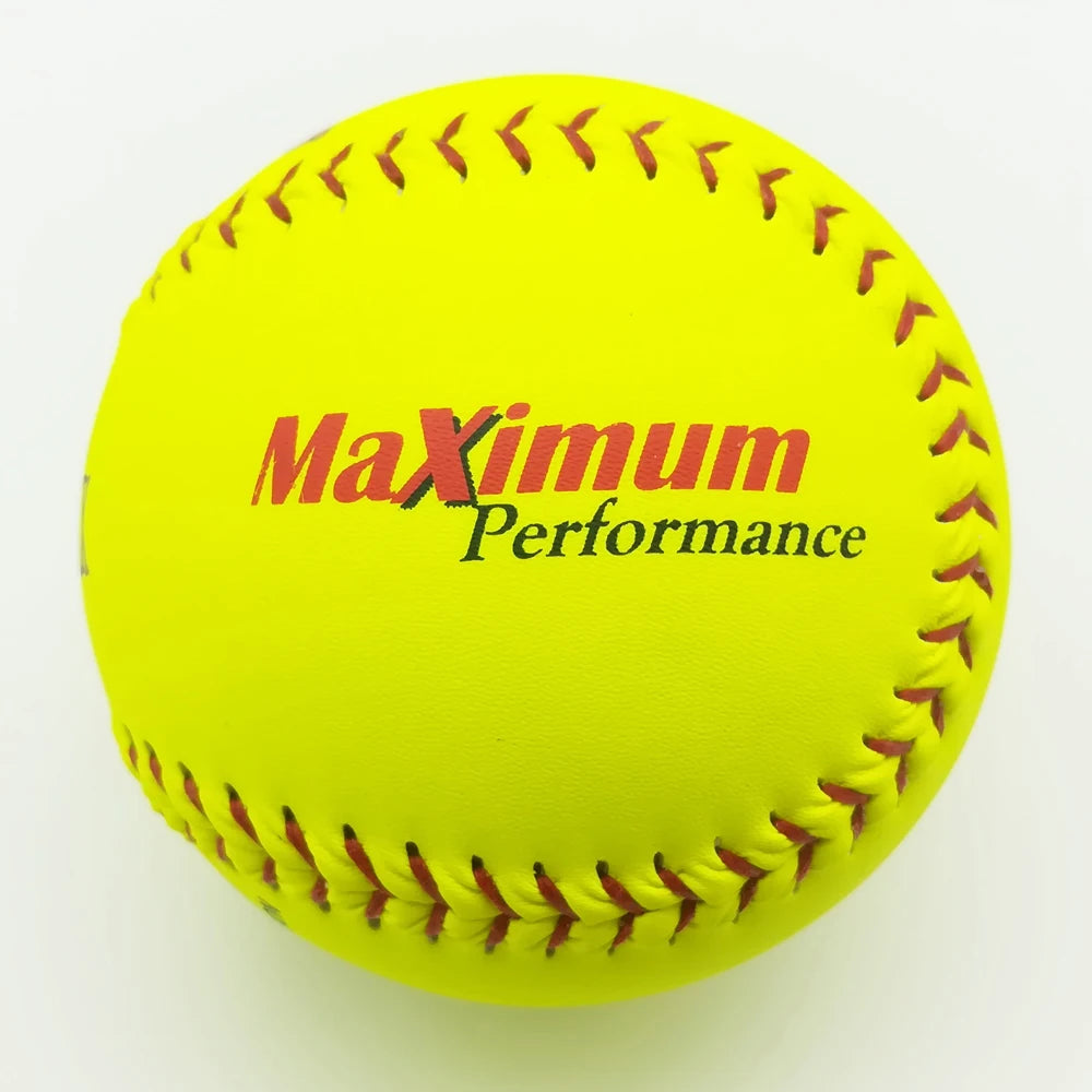 12 Inch Leather PU Core Slowpitch Game Softball Game Approved Quality Leather Softball