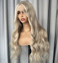 Glueless Lace Front Wig European Human Hair HD Full Lace Wig Highlight Blonde Color Lace Front Wig for White Women