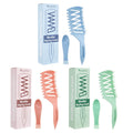 Box Packing Long Handle Hollow Head Massage Comb Beauty Multi Functional Private Custom Logo Hair Brush Detangling Brush