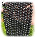 Zhe Ying Wholesale 6/8/10mm Shungite Beads Natural Stone Beads Round Shungite Bead Bracelet Stone Loose Gemstone