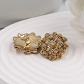 Designer Retro Irregular Shape Glossy Gold Metal Shank Button
