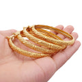 ODM Dubai Ethiopian African Bride Fashion Charm Bracelets 24K Gold Plated Wedding Party Bangle for Women Customizable ODM