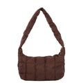 Ladies Puffer Sling Bags Crossbody Puffy Padded Purses and Handbags Quilted Shoulder Women Tote Bag