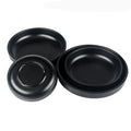 Japanese Restaurant Dinner Serving Unique Korean Style 6.5 Inch Appetizer Black Melamine Dish