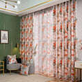 Custom High Shading Rate Modern Flower Printed Drapes Blackout Window for Bedroom Living Room