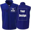 High Visibility Royal Blue Reflective Safety Vest   Unisex  Sleeveless Jacket Volunteer Clothing Custom Logo