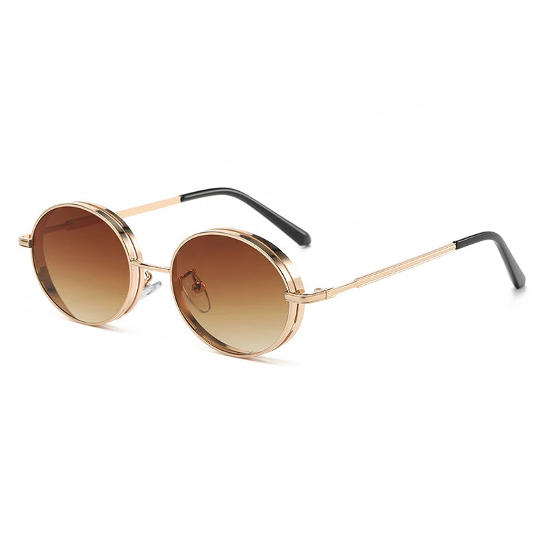 Superhot Eyewear 50508 Fashion 2023 Retro Vintage Round Metal Steampunk Style Sunglasses