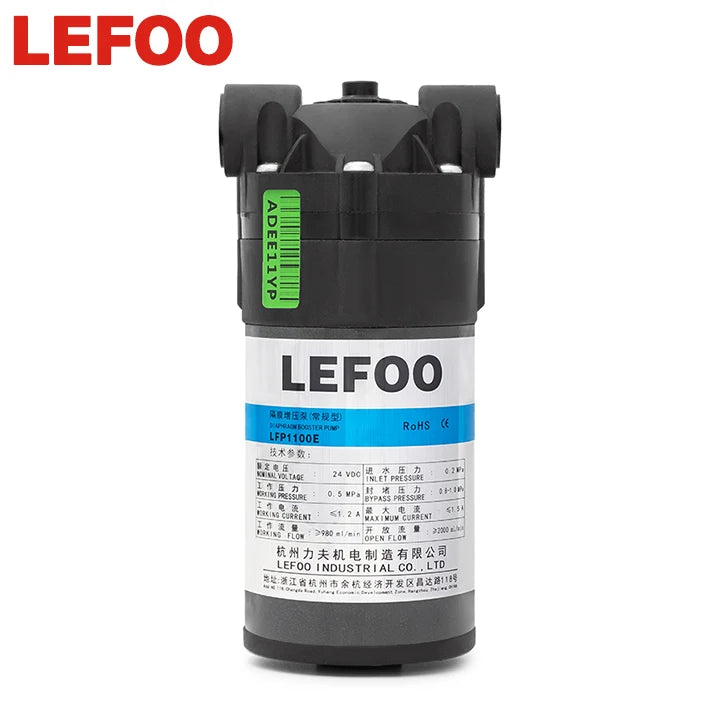 LEFOO 100 Gpd Ro Water Mini Pumps Ro Pump Water Filters Membrane Pressure Pump Diaphragm Booster Pump