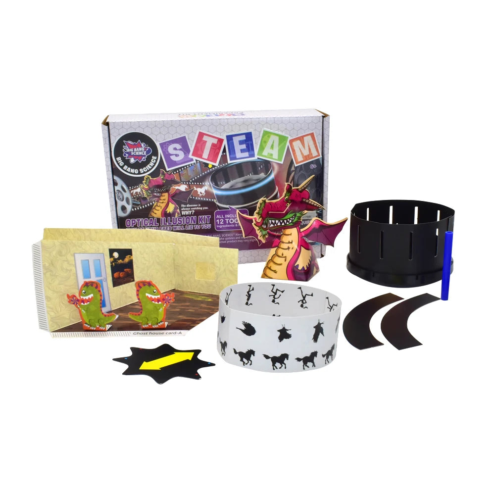 Stem Learning Toys Educational Science Experiments Kit Physics Science Magic Trick Kit Optical Illusion Toys for Kids MegaBDM
