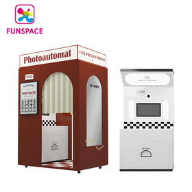 Funspace Shopping Mall Custom Good Quality Camera Photo Booth Design Machine Touch Screen Printer Selfie Photo Booth Kiosk