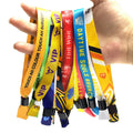 Party Wristbands Custom Sublimation Blank Bracelet Event Woven Wristbands for Event Entrance Ticket