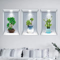 Plant Simulation Leaf Wallpaper Green Plant 3D Photo Frame Living Room Studio PVC Home Decoration Wallpaper