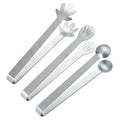 New Design Stainless Steel Ice Tongs Coffee Sugar Clip Three Styles to Choose From Mini Reusable Bar Tools