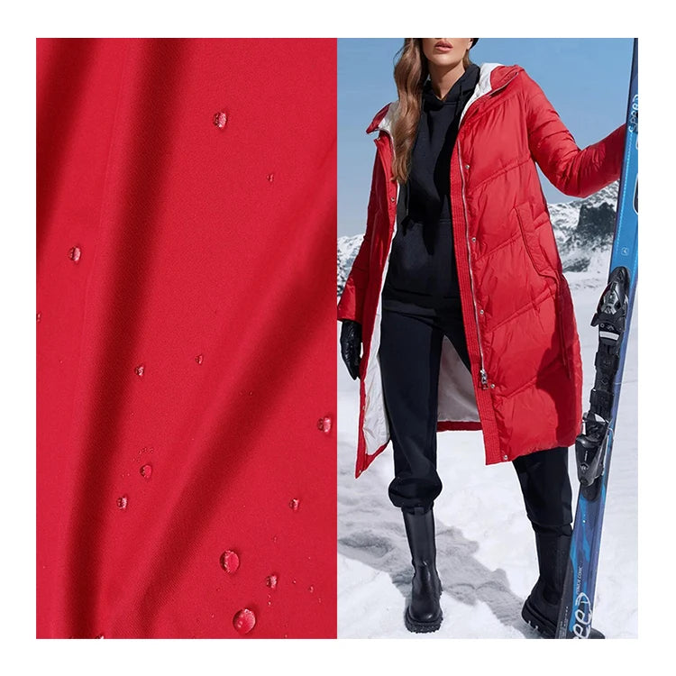 Factory Price 190t 210t Waterproof Fabric Down Jacket Windproof Outdoor Fabric Velvet Proof 300t Polyester Pongee Fabric