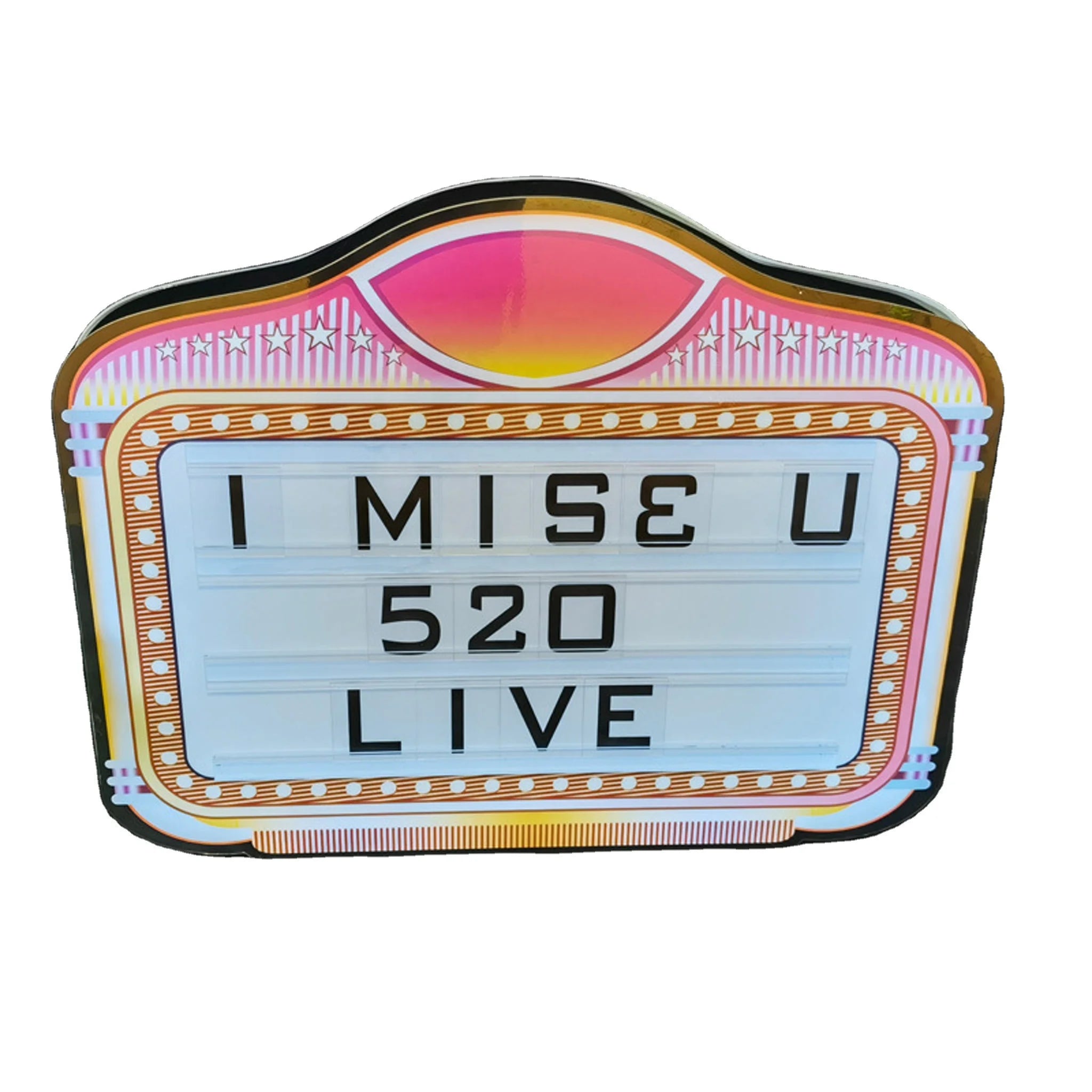 Premium Custom LED VIP Message Light Box-Vibrant Acrylic Reusable Interchangeable Letter Board Marquee Sign for Valentine's Day
