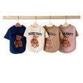 Cold Weather Autumn Winter Bear Pattern Small Chihuahua Yorkie Dog Designer Clothes