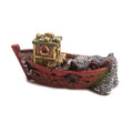 Factory Wholesale  Fish tank Mini Resin Boat Aquarium Decorations Ornament